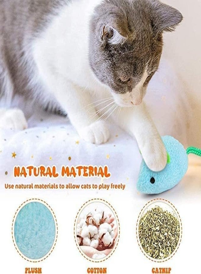 Pups&Pets ألعاب فئران تفاعلية ومتينة للقطط من Pups&Pets - ألعاب فئران مسلية للقطط والقطط الصغيرة، مثالية لوقت اللعب الممتع والتمارين اليومية (متعددة الألوان، عبوة من 4 قطع) - Image 4